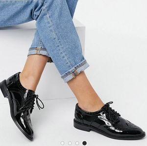 Asos Design flat lace up shoes
